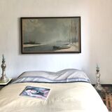 Painting XIXth framed