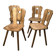 4 chaises de ferme brutalistes scandinaves