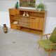 Buffet Vaisselier en bois blond Libena , ex Tchécoslovaquie 1970