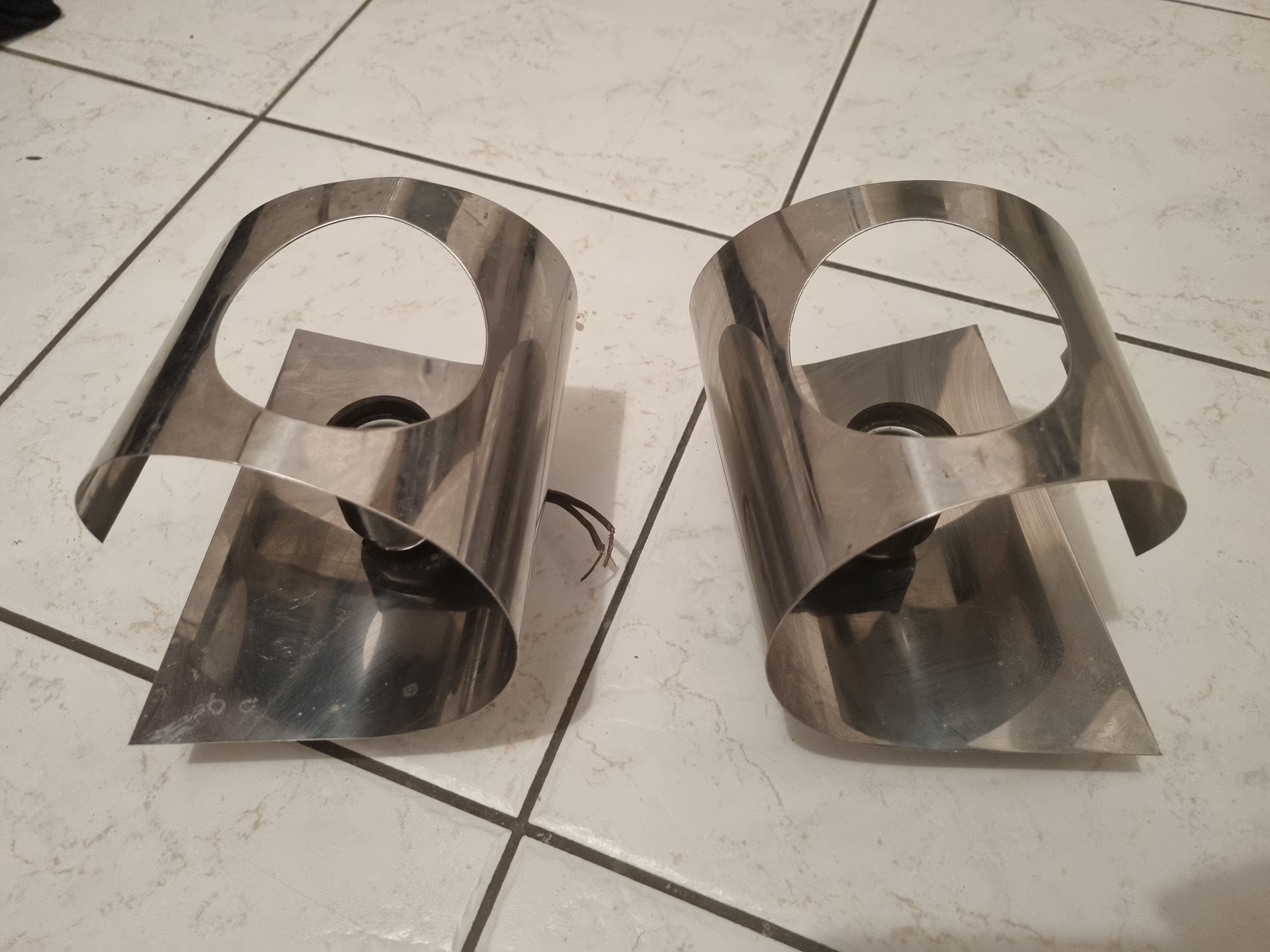 Pair of vintage wall lamps