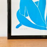 Affiche Femme Nu bleu II