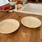 2 antique plates, for soup or porridge