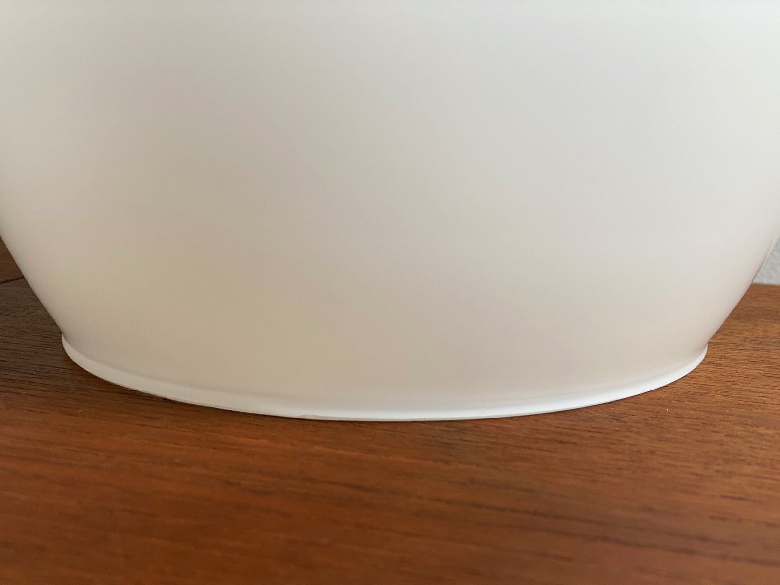 Mid century milk glass hanging lamps dutch design