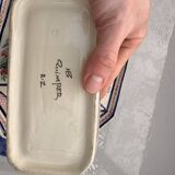 Old dish servant tray ramekin earthenware ceramic henriot quimper bl