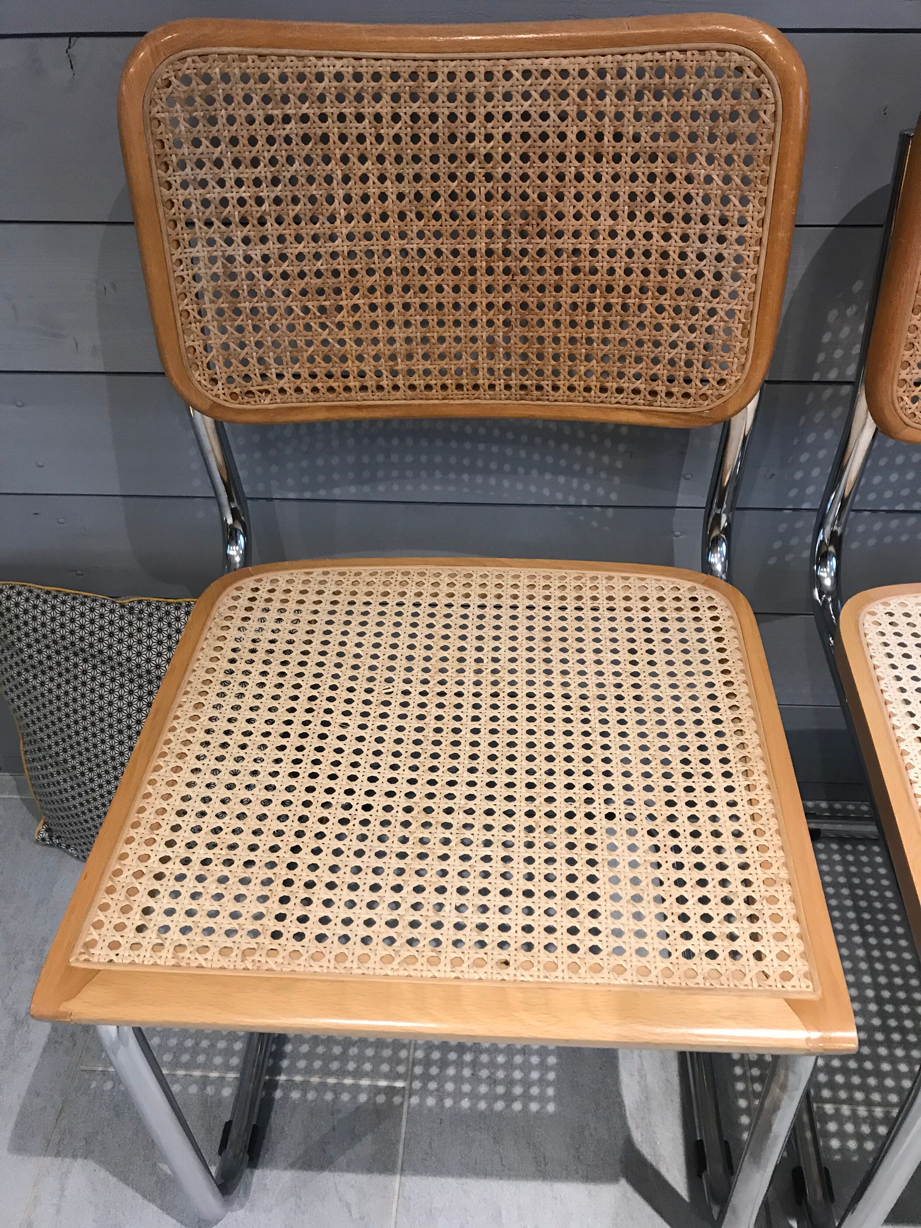 Pair of chairs B32 Marcel Breuer