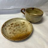 Ensemble déjeuner tasse en grès