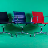 Set of 8 chairs model EA108 & EA107 by Charles and Ray Eales Vitra edition