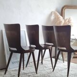 Set of 4 Scandinavian chairs from the 1960s.