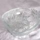 Textured pressed glass ramekin, pineapple shape, vintage, 15x12cm