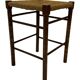 Vintage Wooden Stool With Rope Seat 60s Minimalist
