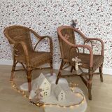 Wicker armchair