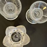 Vintage littala style crystal candlesticks