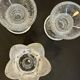 Bougeoirs cristal façon littala vintage