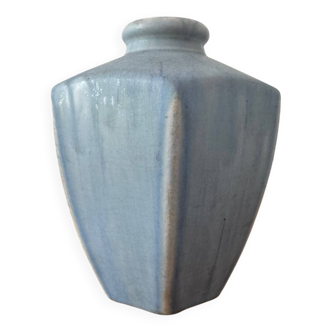 Vase Art Déco céramique bleu ciel
