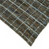 Hand-Knotted Turkish Contemporary 210 cm x 300 cm Grey Wool Carpet