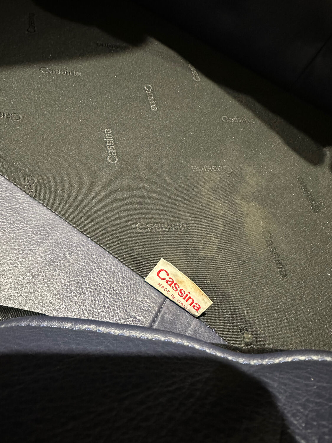 Canapé en cuir Maralunga 2 places vintage des années 1980 par Vico Magistretti pour Cassina