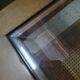Table basse bois et cannage
