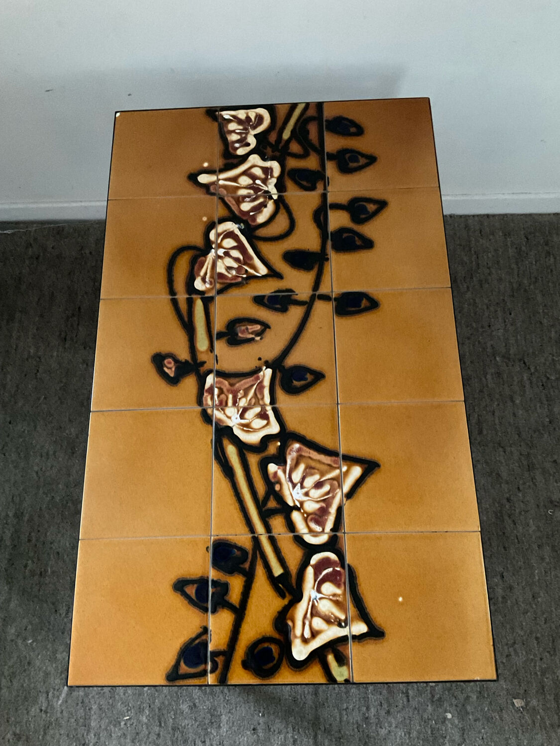 Vintage ceramic coffee table from the 1970s