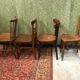 4 vintage mismatched bistro chairs