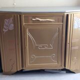 Restyled art deco storage side cabinet