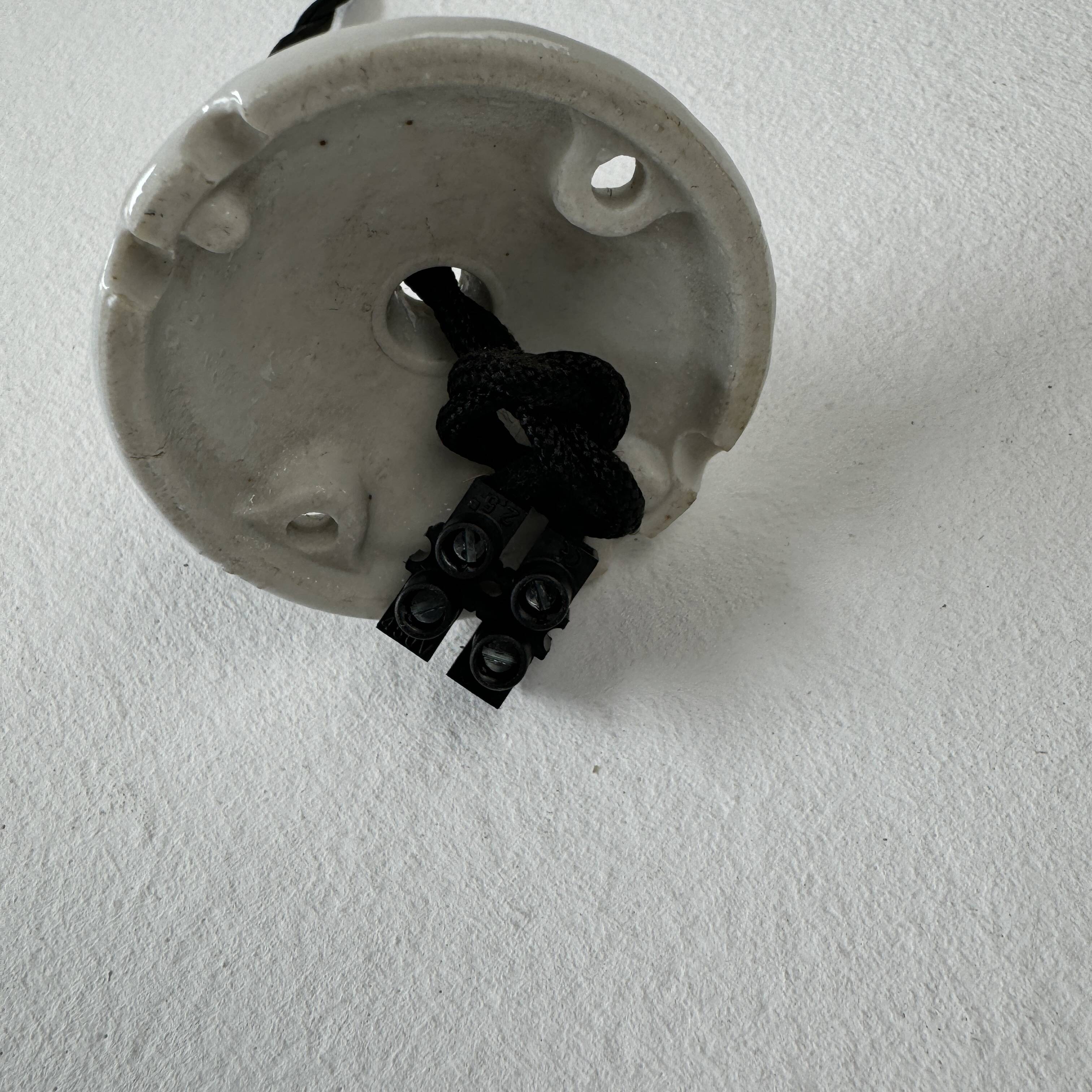 Old opaline laced suspension 26.5 cm vintage