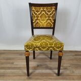 Chaise rembourrée de style Empire des années 1950