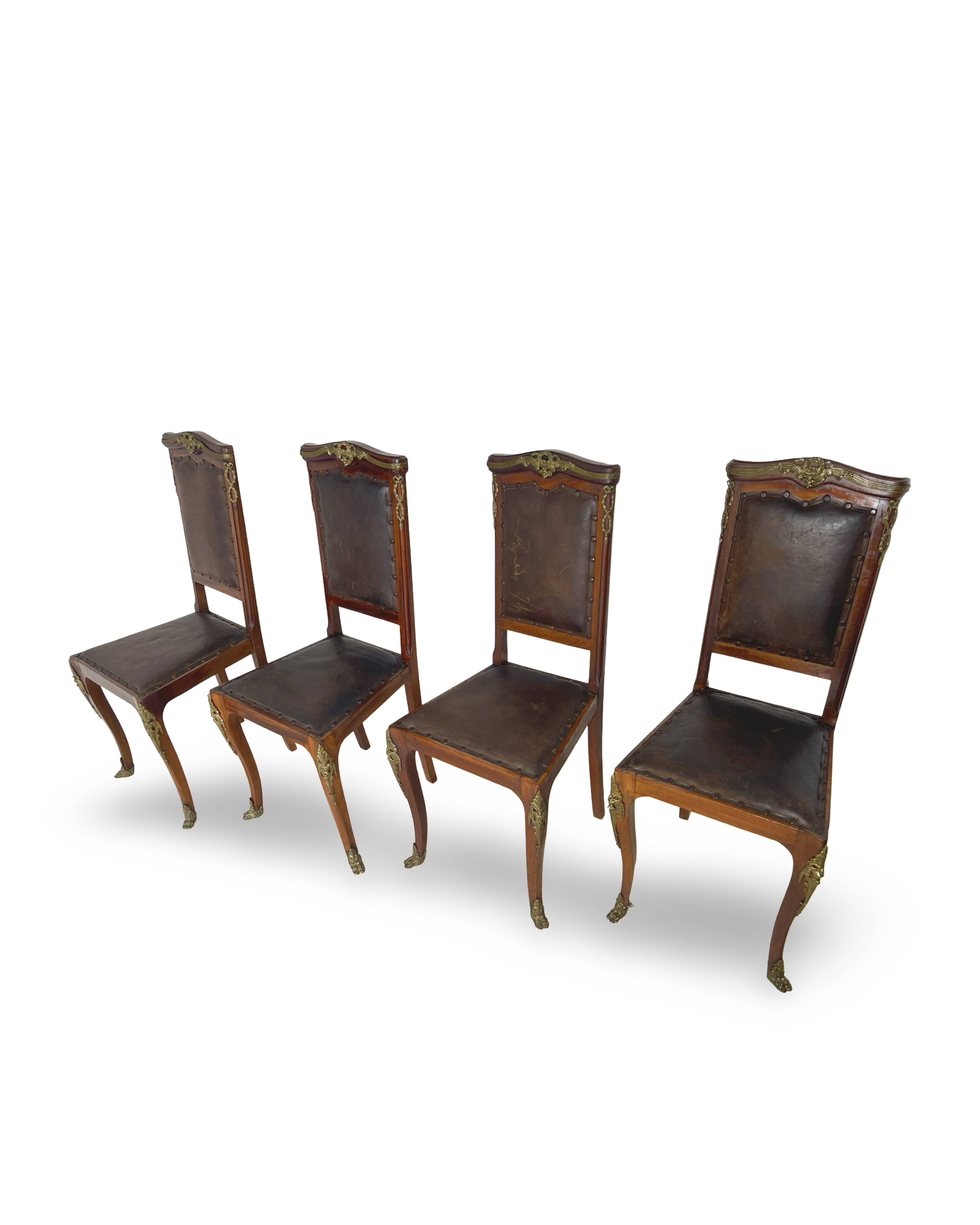 Italian art deco dining chairs 1920s