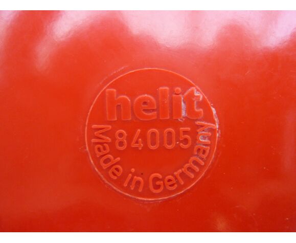 W. Zeichegg's empty pocket SINUS ashtray for 70'S red Bakelite HELIT |  Selency