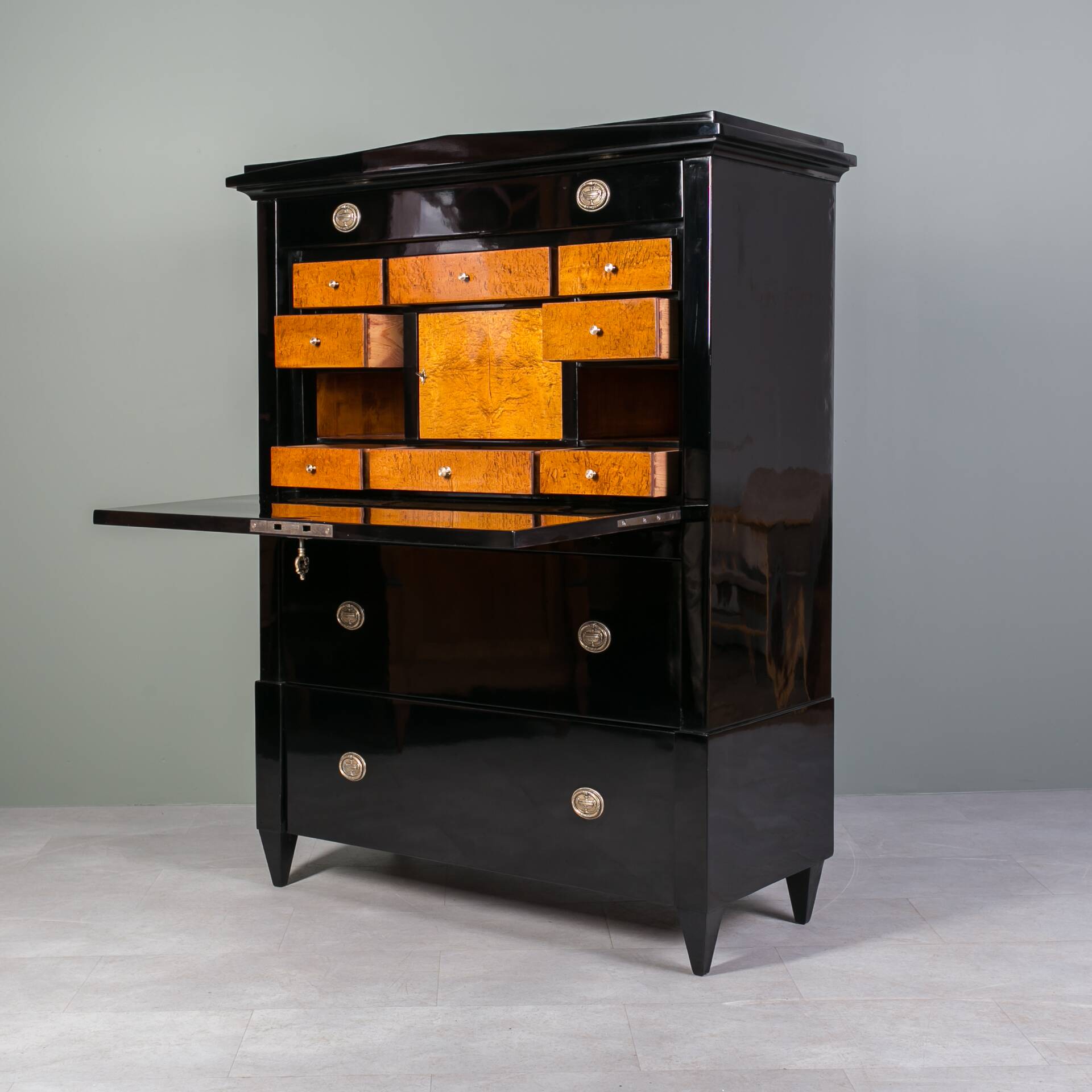 Biedermeier Secretary, Germany, 19th Century