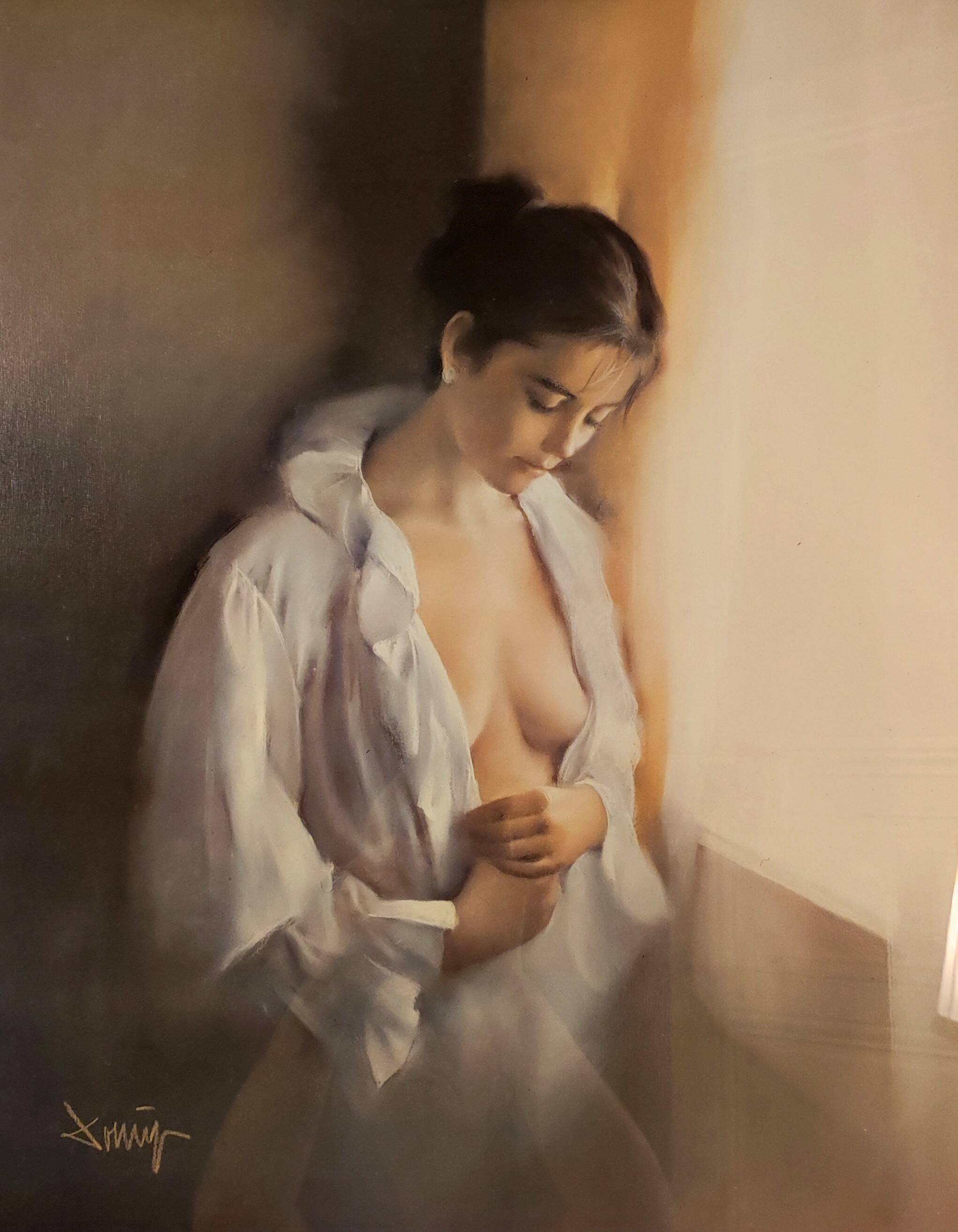 Poster of the painter Domingo Álvarez Gómez framed