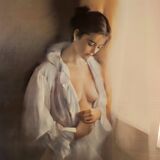 Poster of the painter Domingo Álvarez Gómez framed