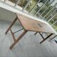 brasserie table - folding wooden guinguette