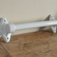 Large Art Deco towel bar in white porcelain