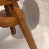 Tripod workshop stool with screws, 1970