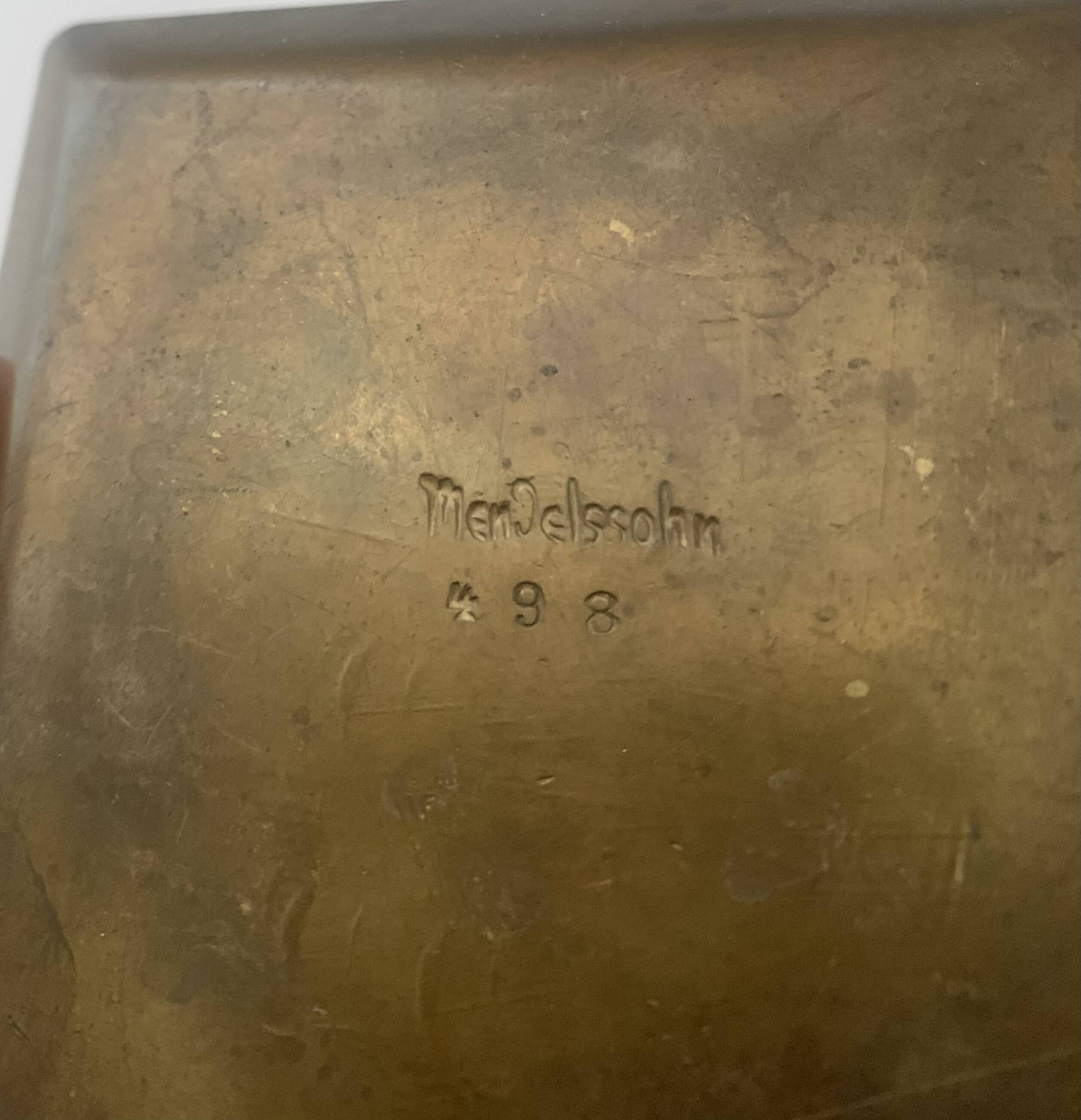 Schale Dish Tray Mod. 498 Georg von Mendelssohn Dresden Hellerau Bauhaus
