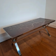 Vintage Adri Coffee Table – Ceramic & Chrome – Belgian Design 70s