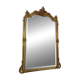Large 19th century mirror gilded with gold leaf