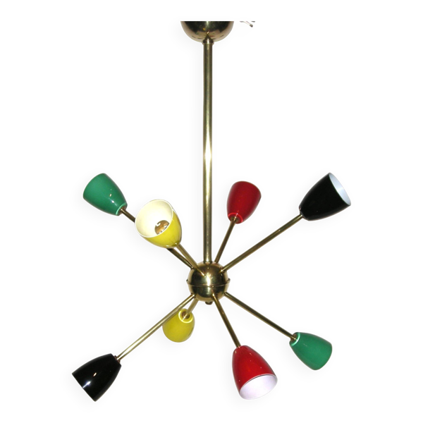 Lustre sputnik Lunel des années 50