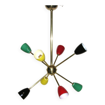 Lustre sputnik Lunel des années 50