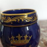 Bleu de Tours earthenware vase
