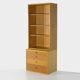 Vintage midcentury chest of drawers bookcase cabinet in oak by Børge Mogensen, 1960s