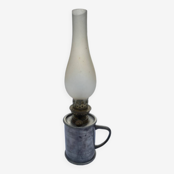 Vintage tin kerosene lamp