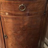 Louis XVI Style Half-Moon Chest of Drawers with Marquetry