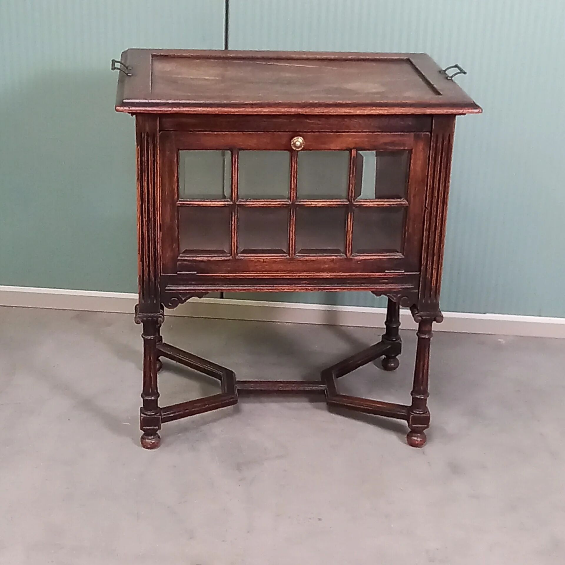 Antique oak tea cabinet