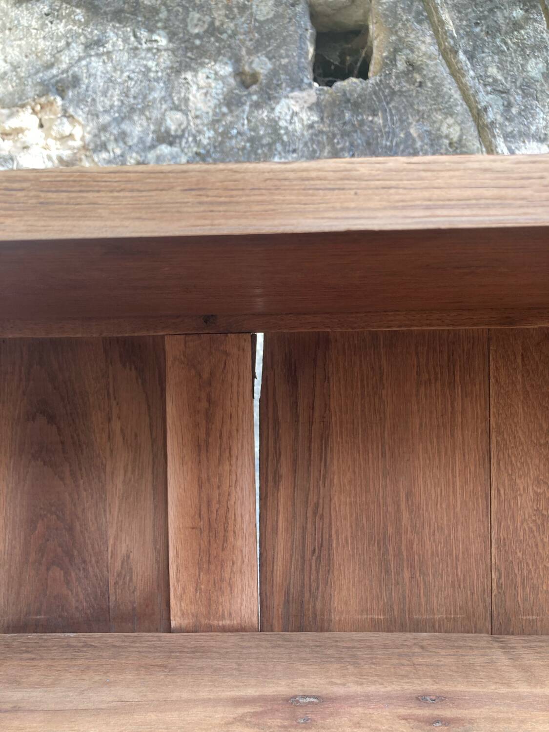Antique furniture - solid oak shelf