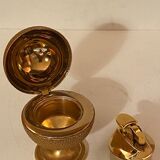 Table lighter, ball-shaped gold color