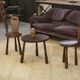 Ensemble de 2 chaises et une table brutaliste pour enfant 1960’s