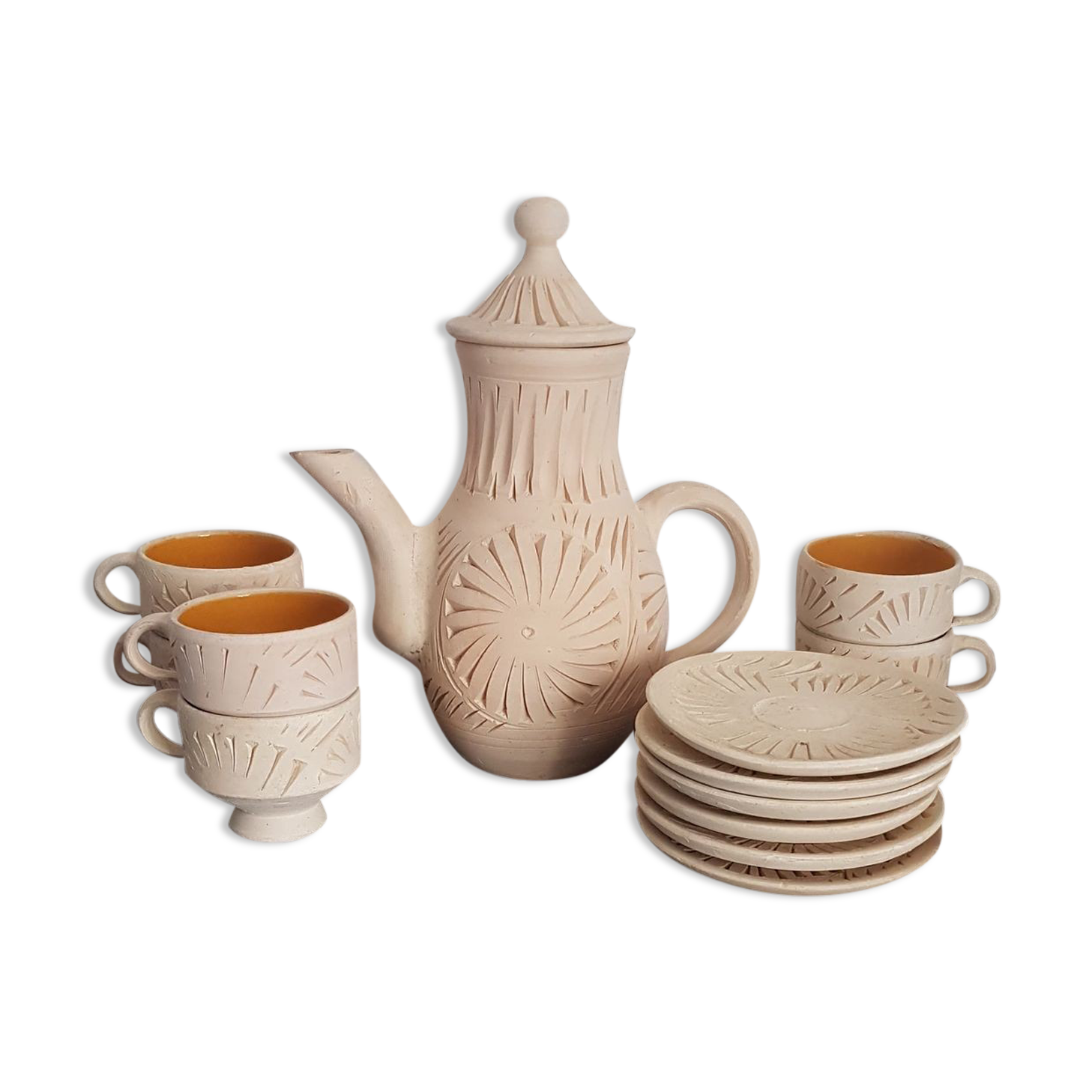 Terracotta tea set