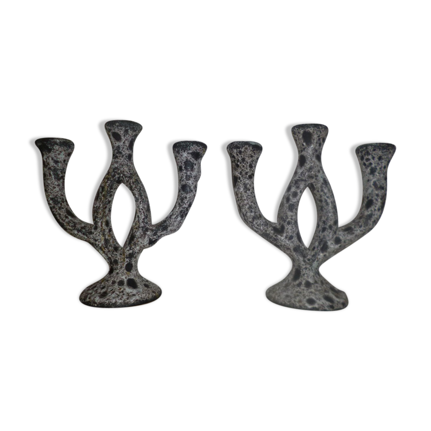 2 candlesticks lava lava 1960