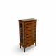 Wooden bedroom suite with inlays in mid-century Italian style, by Pacifici Prete, Rome.